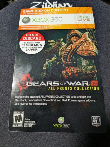 Xbox 360 gears war 2 - xbox, of